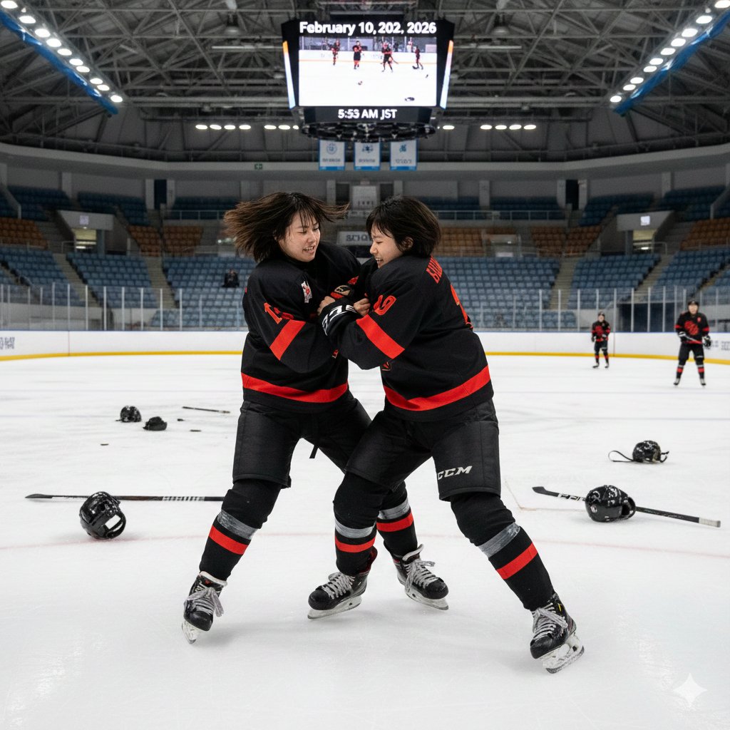 氷上の格闘技
ということで戦ってもらいました
#レズバトル
#キャットファイト