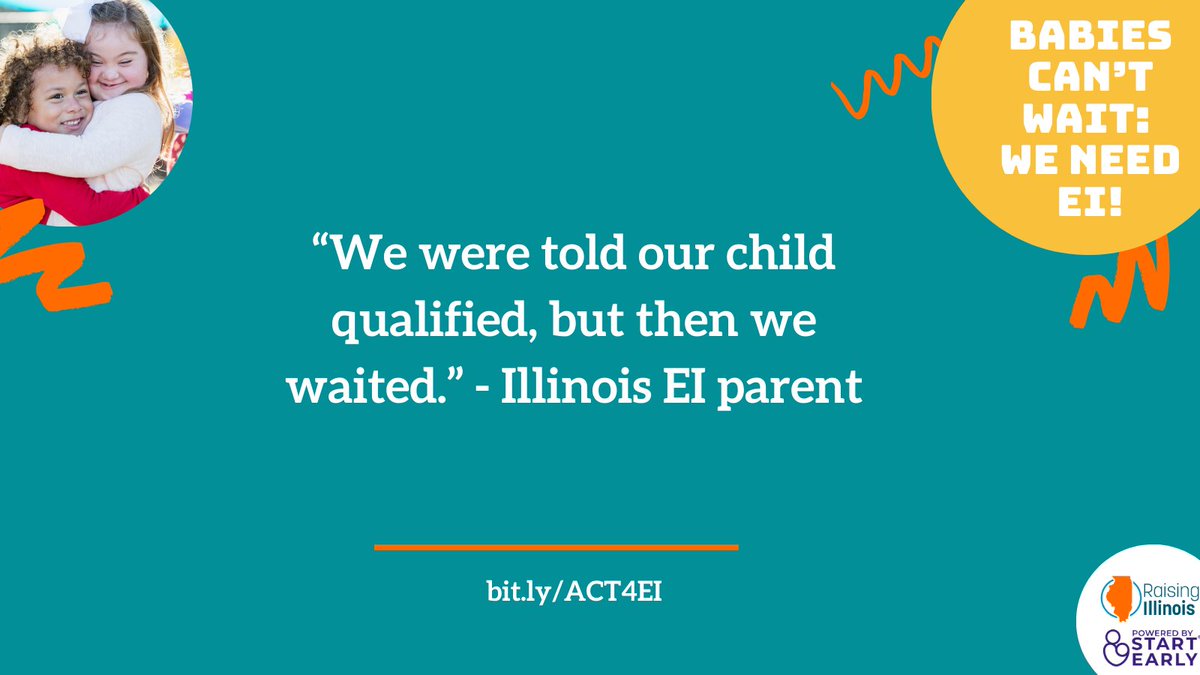 RaisingIllinois's tweet photo. Illinois’ #EarlyIntervention system can’t keep up with growing need. Families shouldn’t have to wait for support their child needs and deserves. Contact Governor Pritzker and urge increased EI funding in his proposed budget: https://t.co/3mJRMku4Me https://t.co/OAXH6uIISF