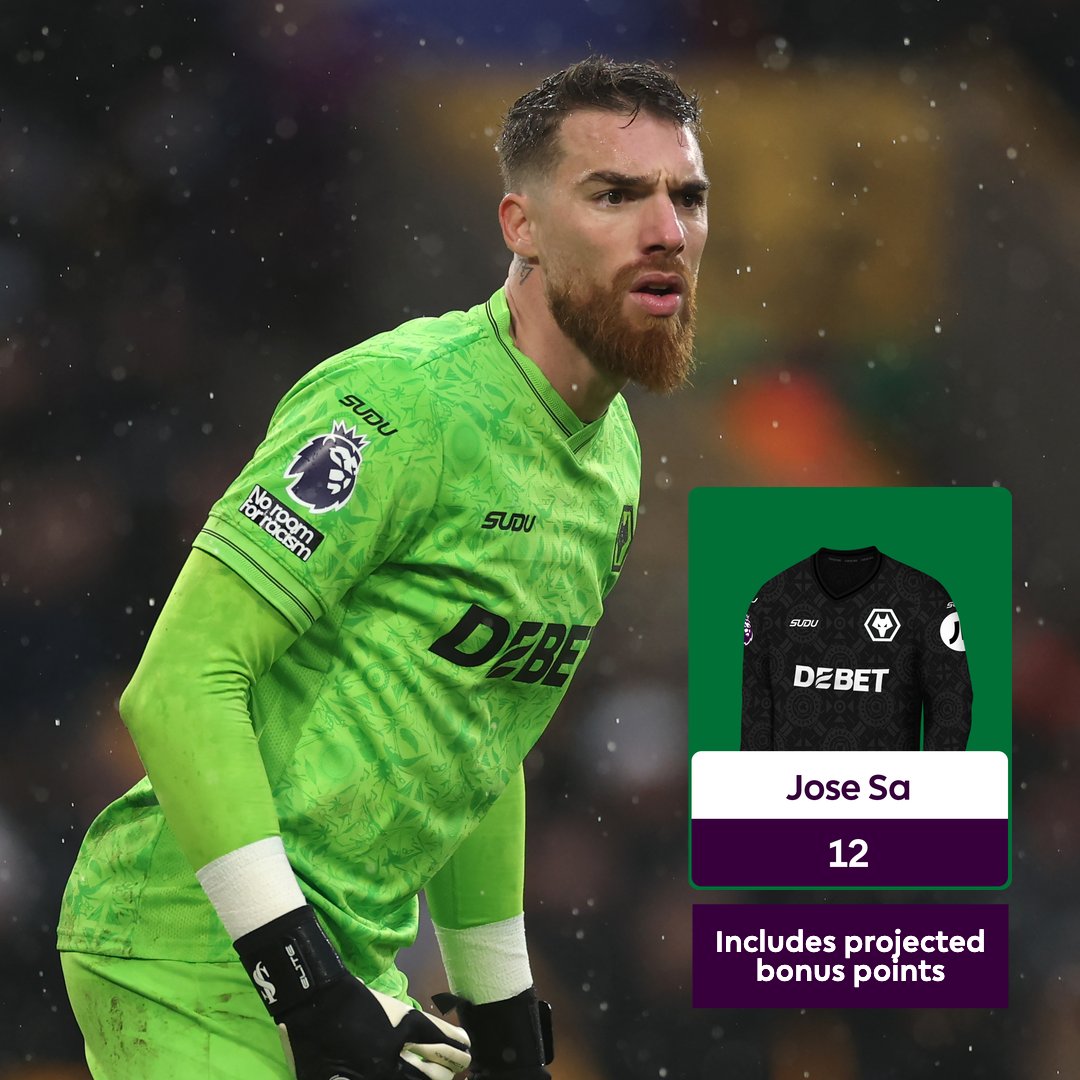 No goalkeeper has made more saves in a single match this season than Jose Sa's 10 against Nottingham Forest 🤝

His display earns him his first double digit haul of #FPL 2025/26, with one match remaining in Double Gameweek 26 👀