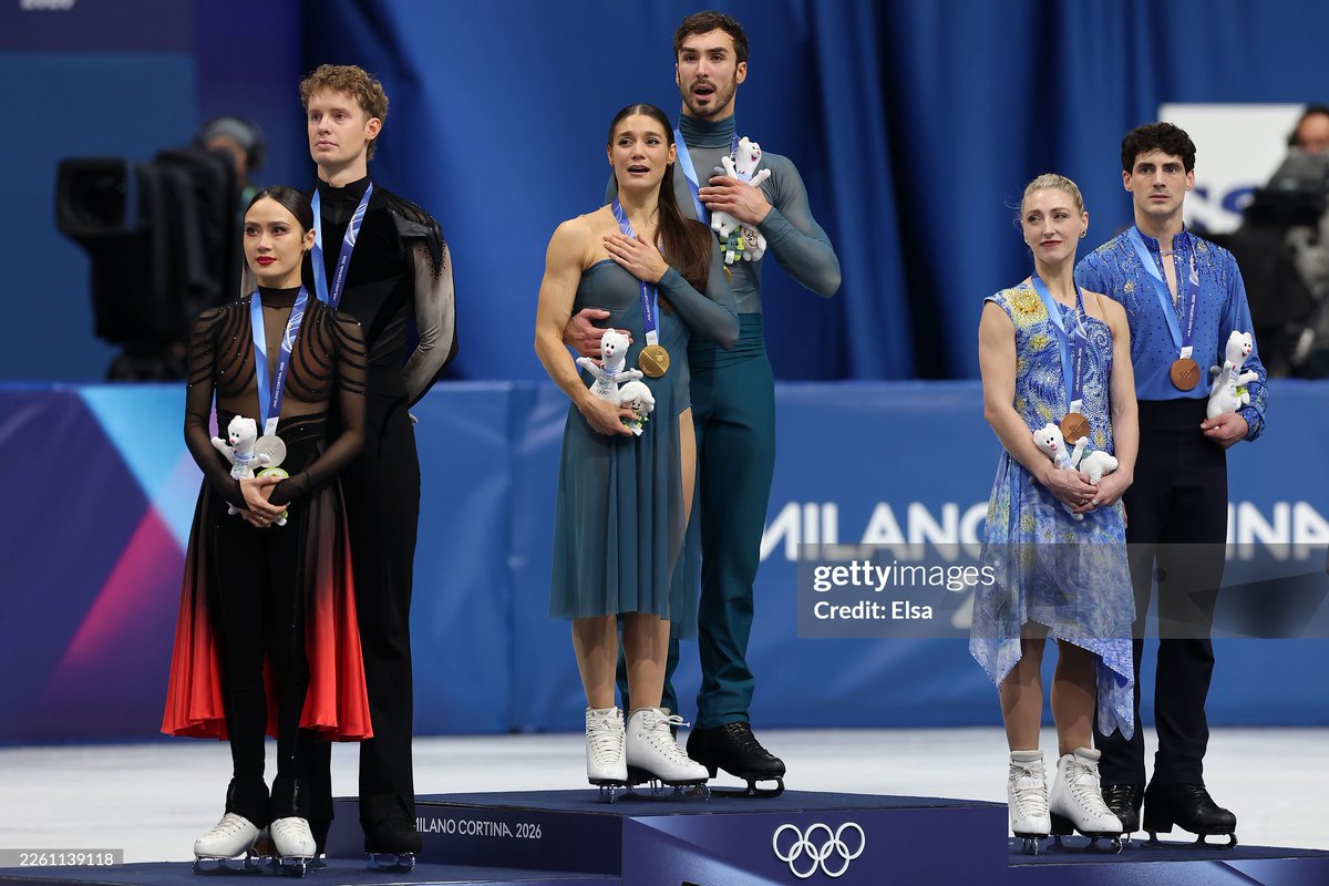 absoluteskating's tweet image. #MilanoCortina2026 Ice dance final results

🥇 Laurence Fournier Beaudry /  Guillaume Cizeron 🇫🇷225.82
🥈 Madison Chock / Evan Bates 🇺🇸 224.39
🥉 Piper Gilles / Paul Poirier 🇨🇦 217.74