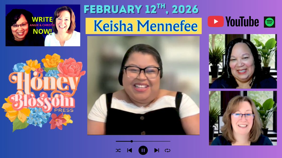 angiechristieWN's tweet photo. 📢 Episode drop tomorrow!⏰
Publishing powerhouse ✨Keisha Mennefee✨ joins us to talk bold stories, underrepresented voices, &amp; building an impact-driven career in books. 
Founder. Author. Industry insider. This one is packed with insight! Don’t miss it! 
#HoneyBlossomPress https://t.co/xxgHgpyovt