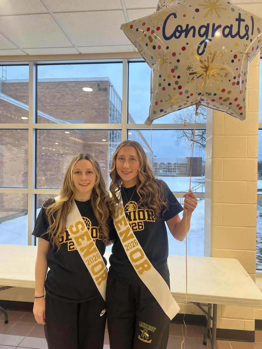 MrsHarigan's tweet photo. Senior Night for these two amazing young ladies!!! Congratulations Addy and Alaina!!! https://t.co/q9LY4qaaqe
