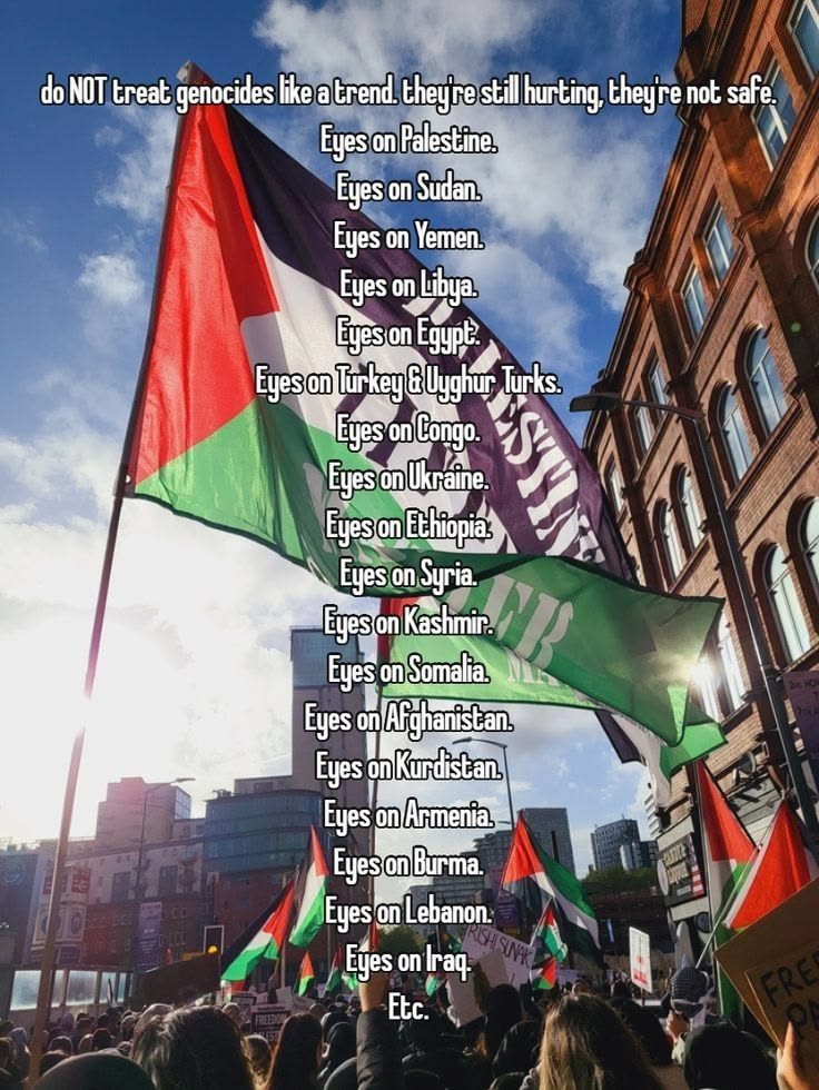RaysaNarae's tweet photo. Do not treat them like a trend,
They're still hurting,
They're still not safe.
#Palestine #FreePalestine
#Gaza #FreeGaza
.
.
Penang Depends Koreans SEAblings Crush #Sarawak dewangga eiger #Iran Iran https://t.co/4zm3hJ24dO