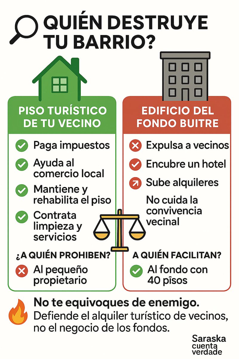 ¿Qué vais ha hacer con las  #Vut de pequeños propietarios?

Que peligro ⚡ ya hemos visto lo que ha pasado en Madrid 

No somos ILEGALES 👉 somos competencia