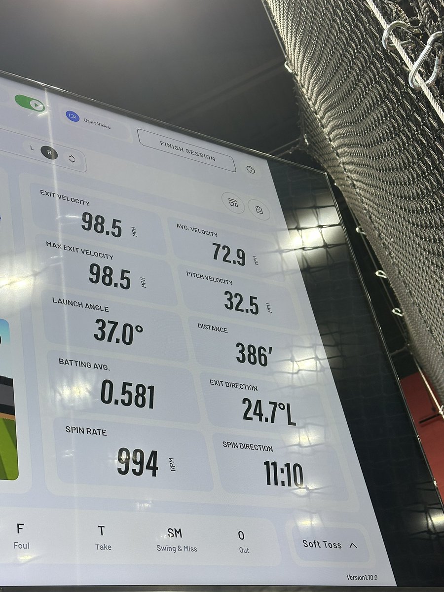 BolingerHugh's tweet photo. Another soft toss pr in distance and exit velocity! (first clip) @BostonPrimebb #uncommitted https://t.co/eA20Pq91YK