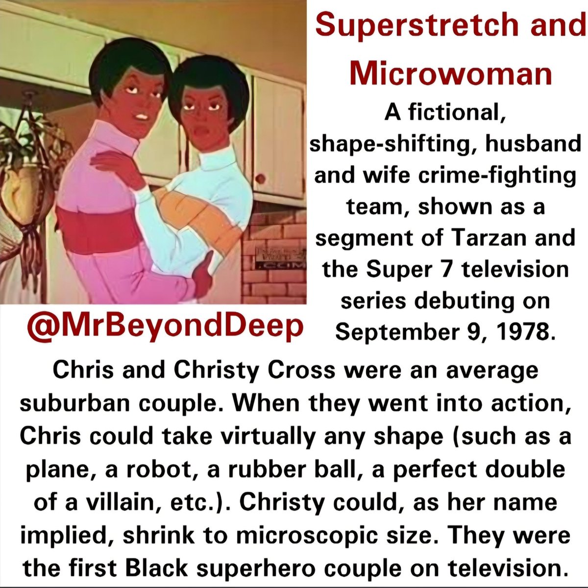 MrBeyondDeep's tweet image. #Black #BlackHistory #History #BlackHistoryMonth #SuperstretchAndMicrowoman