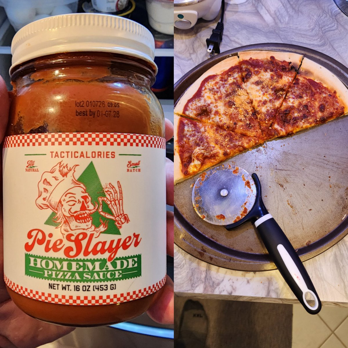 I made a Pizza 🍕 tonight and I used this sauce I bought online. OMG!!! This sauce is amazing!!

#pizza