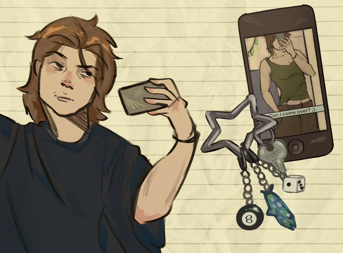 She’s looking for a femme to celebrate femmebruary with #ocart #originalcharacter #butchfemme