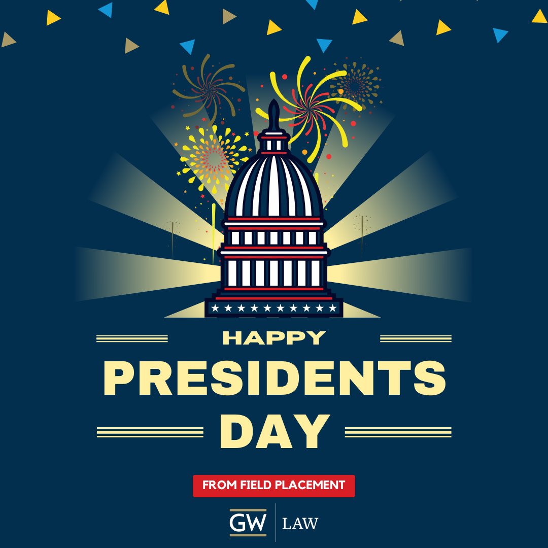 GWLawFPP's tweet photo. Happy Presidents Day from Field Placement https://t.co/MzDJ4ttxlQ
