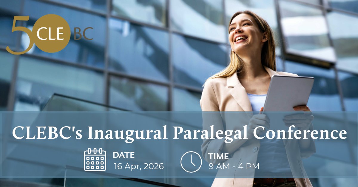 The Continuing Legal Education Society of BC tweet media