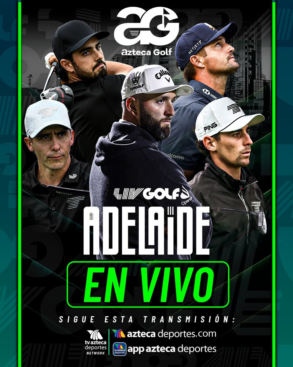 ¡LIV GOLF llega a Australia! 🇦🇺⛳

Esta semana, Adelaide será sede de un nuevo torneo; donde los mexicanos Carlos Ortiz y Abraham Ancer buscarán la gloria 🏌️‍♂️🏆

#LIVGolfXAzteca #AztecaGolf

🔴 EN VIVO: tinyurl.com/3smx229d