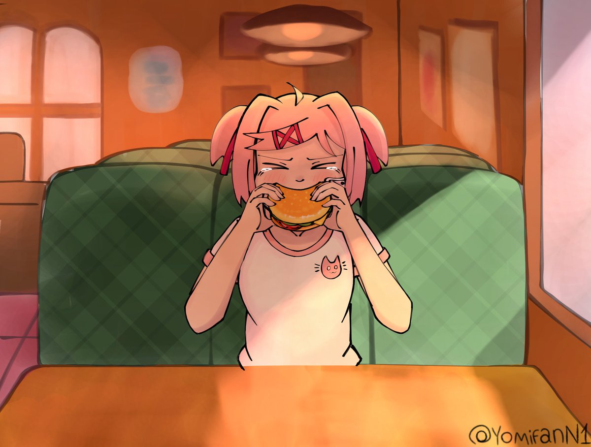 I want to learn how to draw backgrounds for my drawings.
Well, here's another drawing of Natsuki #ddlcnatsuki #ddlcfanart #ddlc