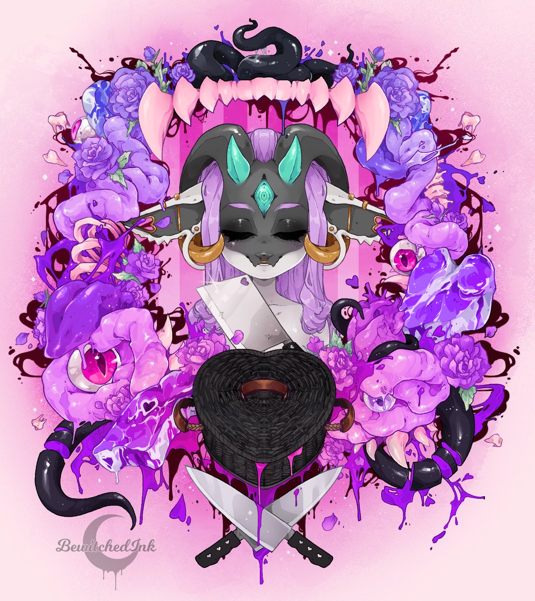 「In honor of Friday the 13th &amp; Valent」|☾ WITCH ☾のイラスト