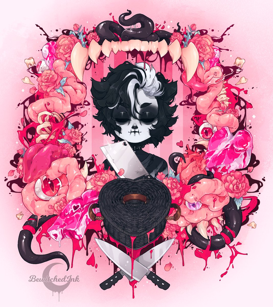 「In honor of Friday the 13th &amp; Valent」|☾ WITCH ☾のイラスト