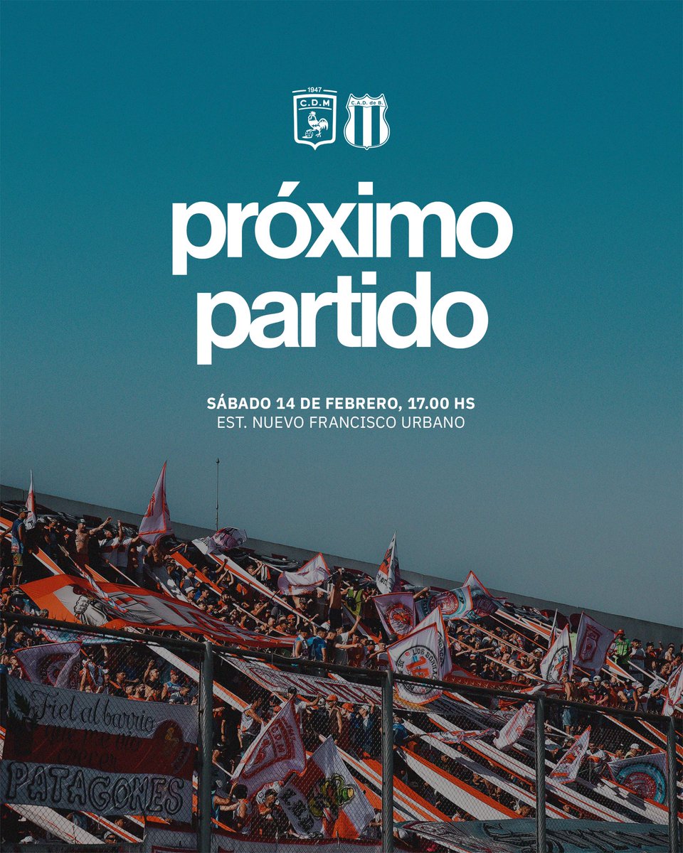 ¡VOLVEMOS A CASA!

🏆 Primera Nacional • Zona A • Fecha 1
🆚 Defensores de Belgrano
📆 Sábado 14/2
🕘 17 hs.
📺 LPF Play 
🏟️ Estadio Nuevo Francisco Urbano

#SomosElOeste🐓