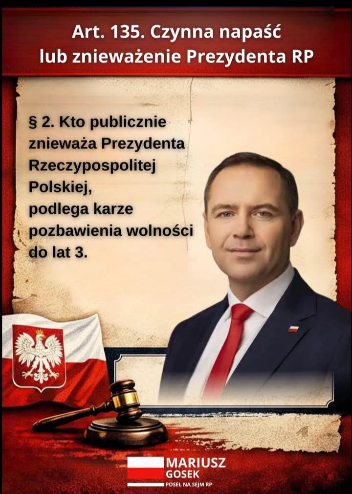 W punkt! 
Doskonała grafika posła <a href="/MariuszGosek/">Mariusz Gosek 🇵🇱 poseł_PiS</a> <a href="/pisorgpl/">Prawo i Sprawiedliwość</a> 
Komitet Ochrony Prezydenta przypomina o tym także...
👇
