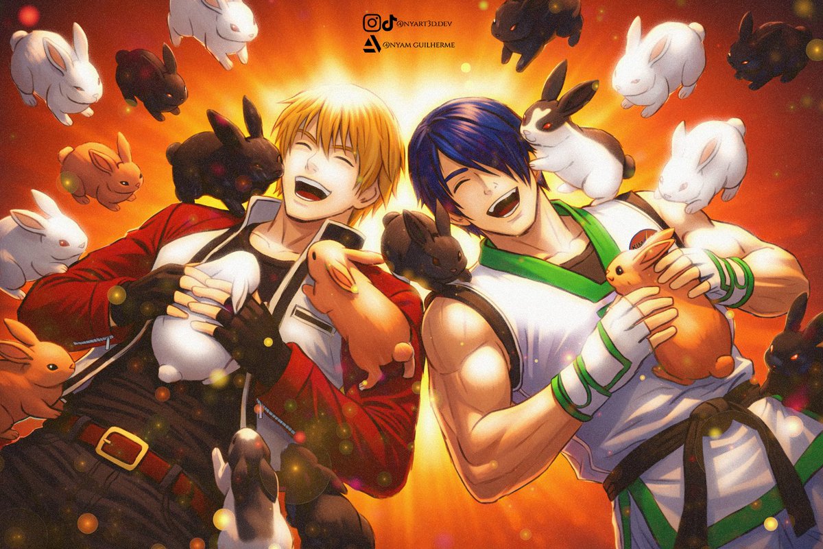 Arte Especial que realizei pro meu último vídeo sobre Jae Hoon: youtube.com/watch?v=q170EK…

Rock Howard e Jae Hoon brincando com os coelhos! Baseado em uma das cenas do EoST de Jae Hoon! Acho que foi uma das pinturas que mais demorei e me diverti criando!