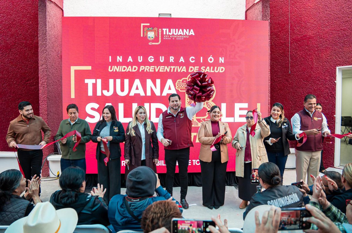 Hoy inauguramos la nueva Unidad Preventiva de Salud Tijuana Saludable en la colonia Las Fuentes
Un espacio para acercar servicios médicos gratuitos y de calidad, con atención profesional y trato digno. Seguimos apostando por la prevención y reafirmando que la salud es un derecho