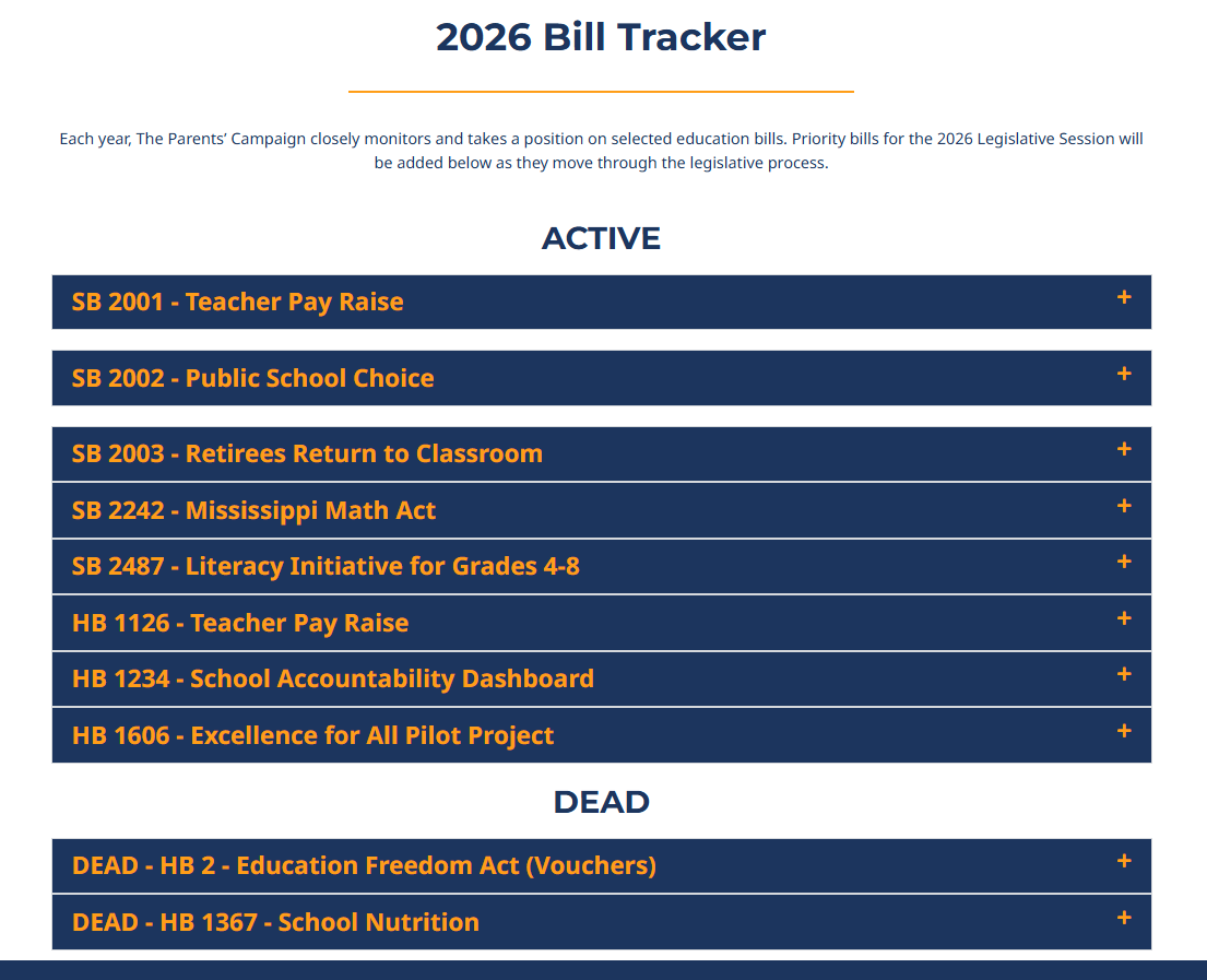 _OfficiallyVan's tweet photo. 2026 Bill Tracker | Each year, The Parents’ Campaign closely monitors and takes a position on selected education bills. Priority bills for the 2026 Legislative Session will be added below as they move through the legislative process. https://t.co/GcOGj6Bd3Y https://t.co/5Erga0K6Yl