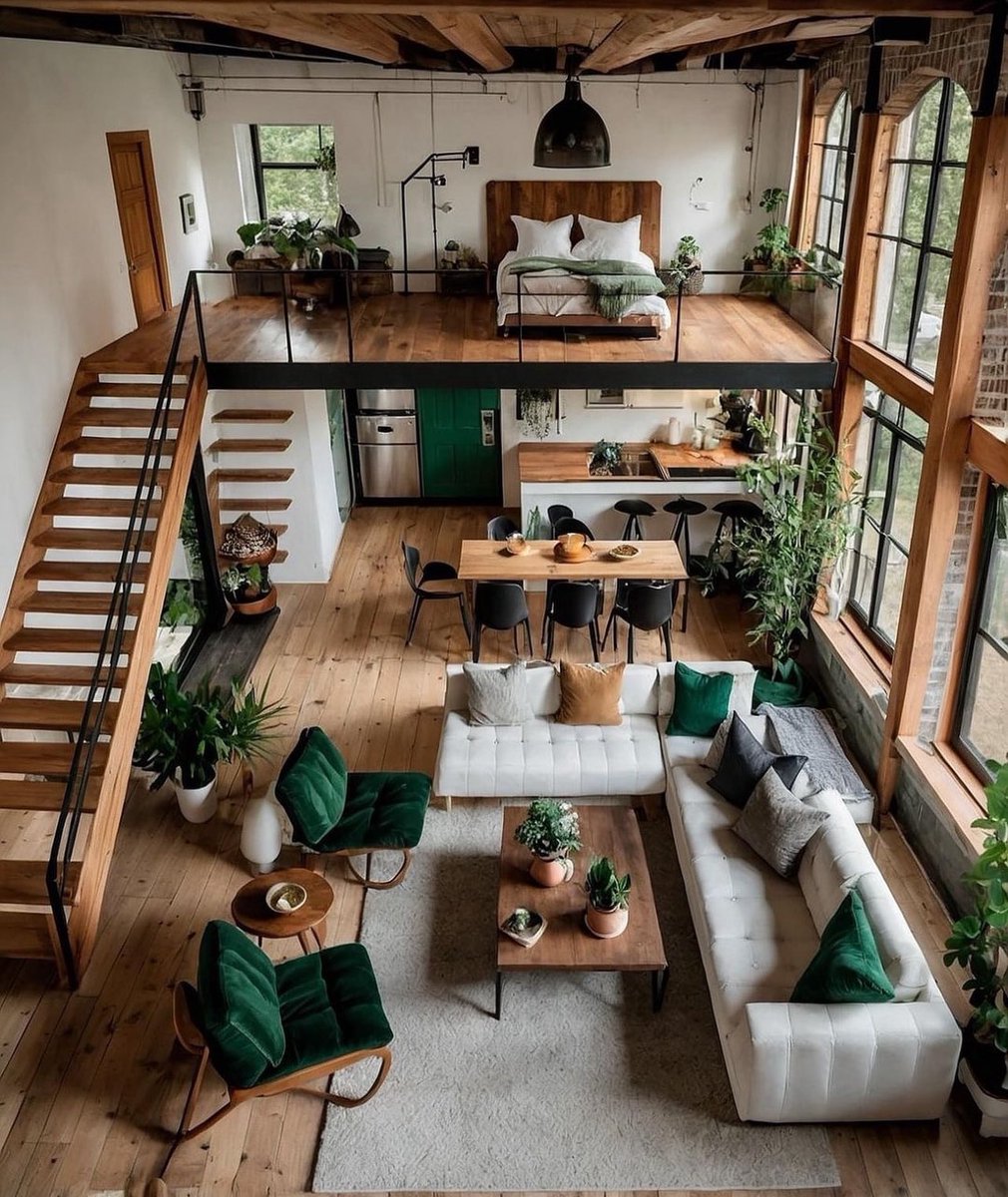 HOUSEPORN___'s tweet photo. Wooden loft apartment https://t.co/MCXNgFvnnq