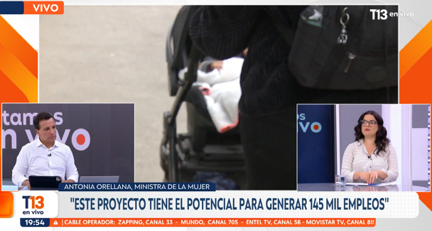 Ministra Orellana sobre sala cuna: "Este proyecto tiene potencial para generar 145 mil empleos"

EN VIVO » T13.cl/en-vivo