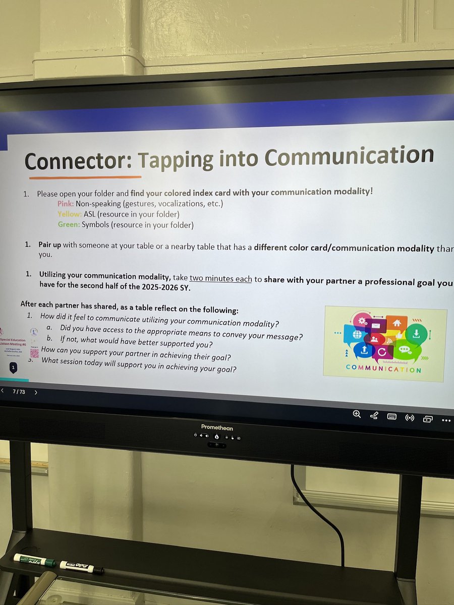 District32Supt's tweet image. A strong start to our District 32 Special Education Liaison Meeting! 🌟 We built community by exploring communication modalities—and how this awareness supports our exceptional learners and their preferred learning styles.
#SpecialEducation #Inclusion #Bushwick