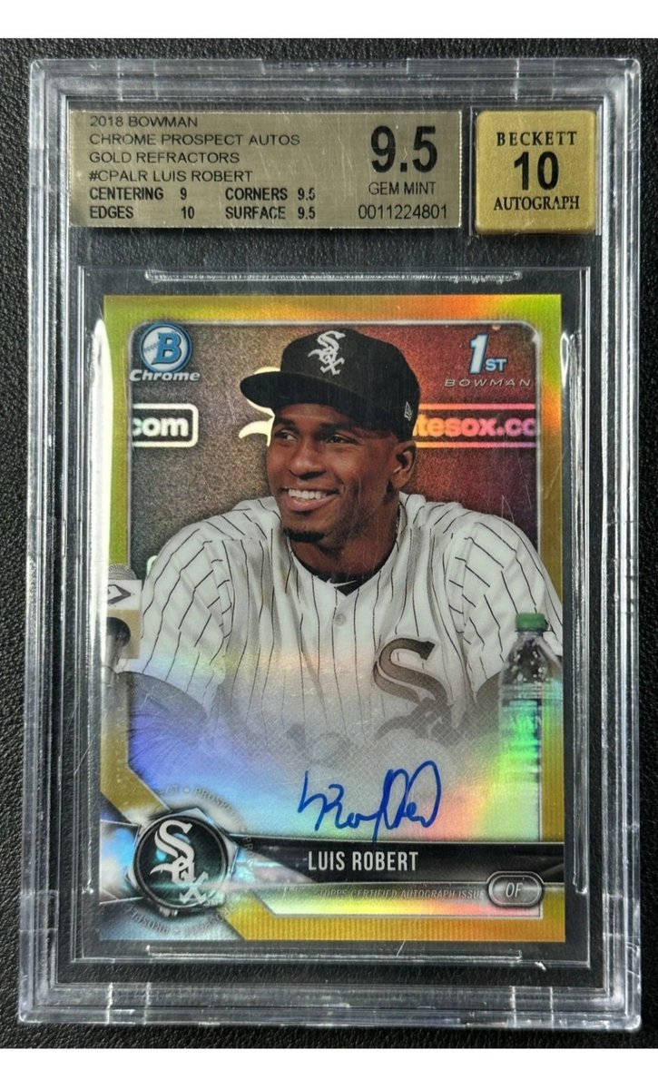 New sale on the 1st BC Gold Luis Robert Auto last night! Mine was