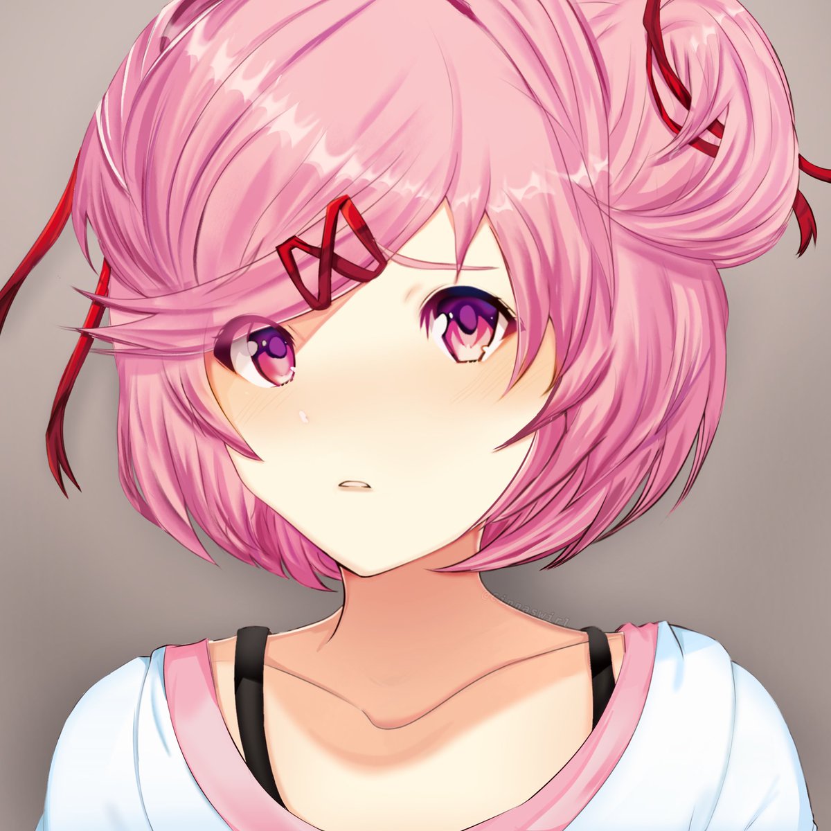 #ddlc #ddlcnatsuki Slightly old DDLC art style study redraw attempt!