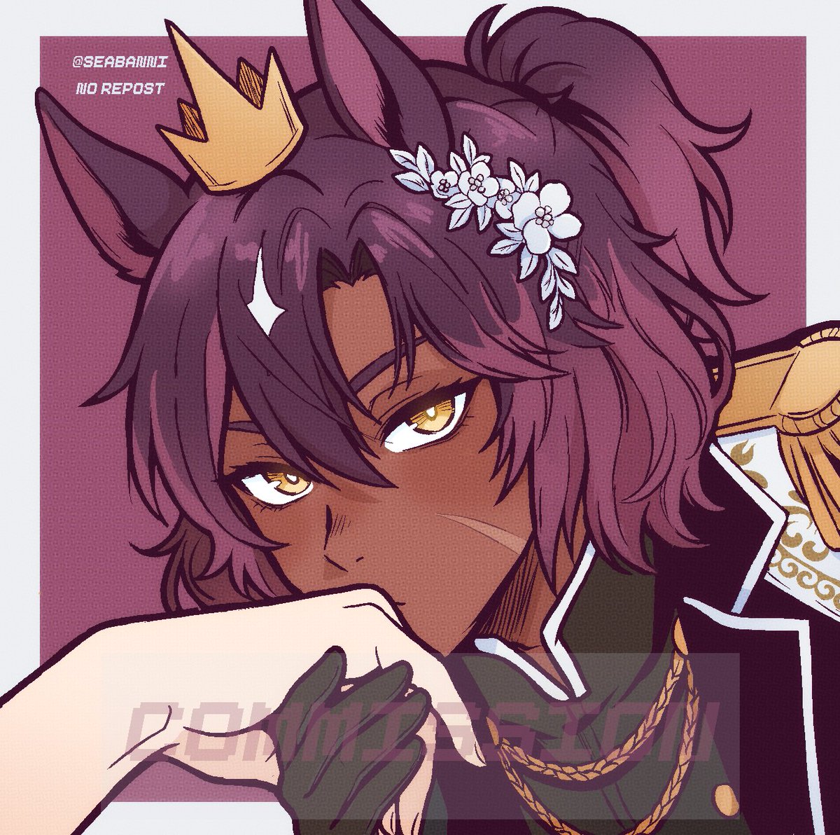 your girl finally opened her commissions back up properly! i'll make an official commission post soon since i want to update my carrd, but for now... thank you <a href="/korroding/">KORO 💥 | oguri cap's n1 glazer</a>  for giving me the opportunity to draw your beautifully handsome oc!❤️❤️❤️