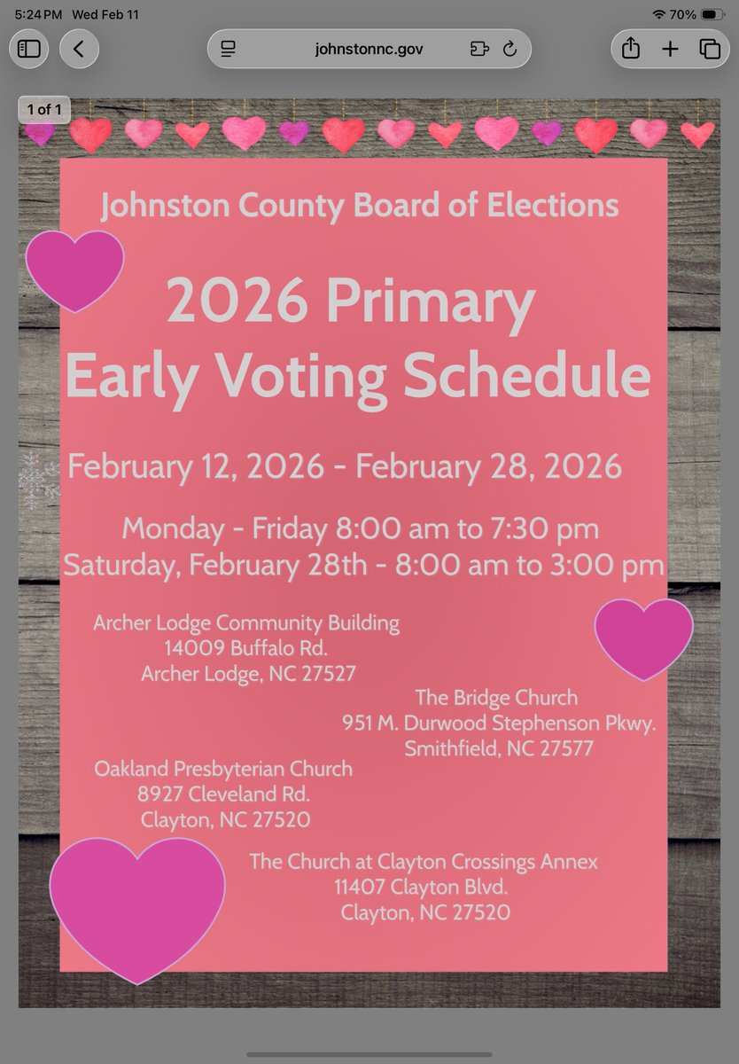 JoCoGuardian's tweet photo. Voting for the primary elections starts tomorrow. There are 4 voting sites for the early voting period. Election Day on March 3rd. Research the candidates and vote in local races. Many come down to a few votes. It may decide if JoCo still resembles itself in a few years. #joco https://t.co/w8aZ1P0Edz