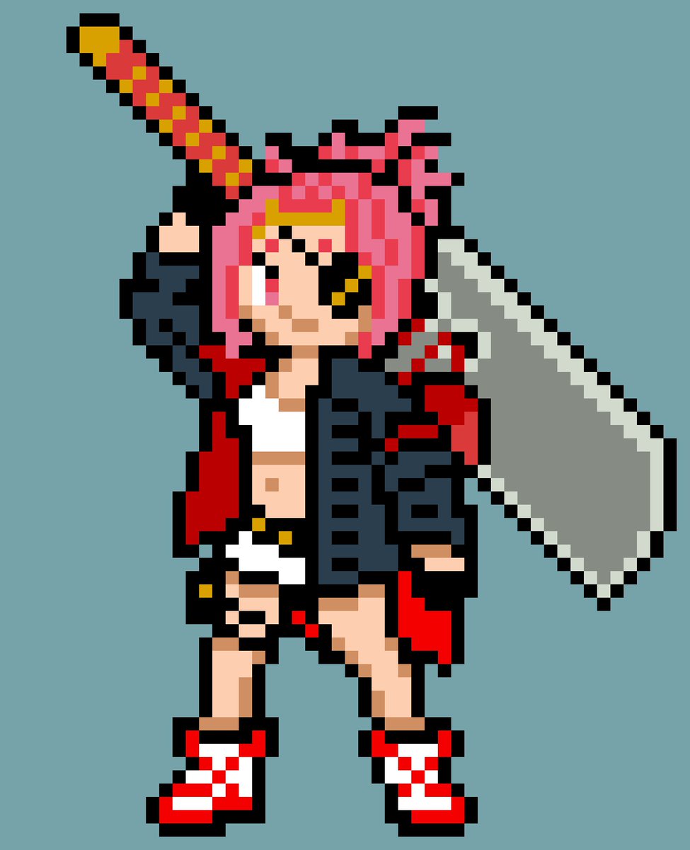 I designed Josee from #CodeVein2 in pixel art!
<a href="/CodeVeinGame/">CODE VEIN II</a>