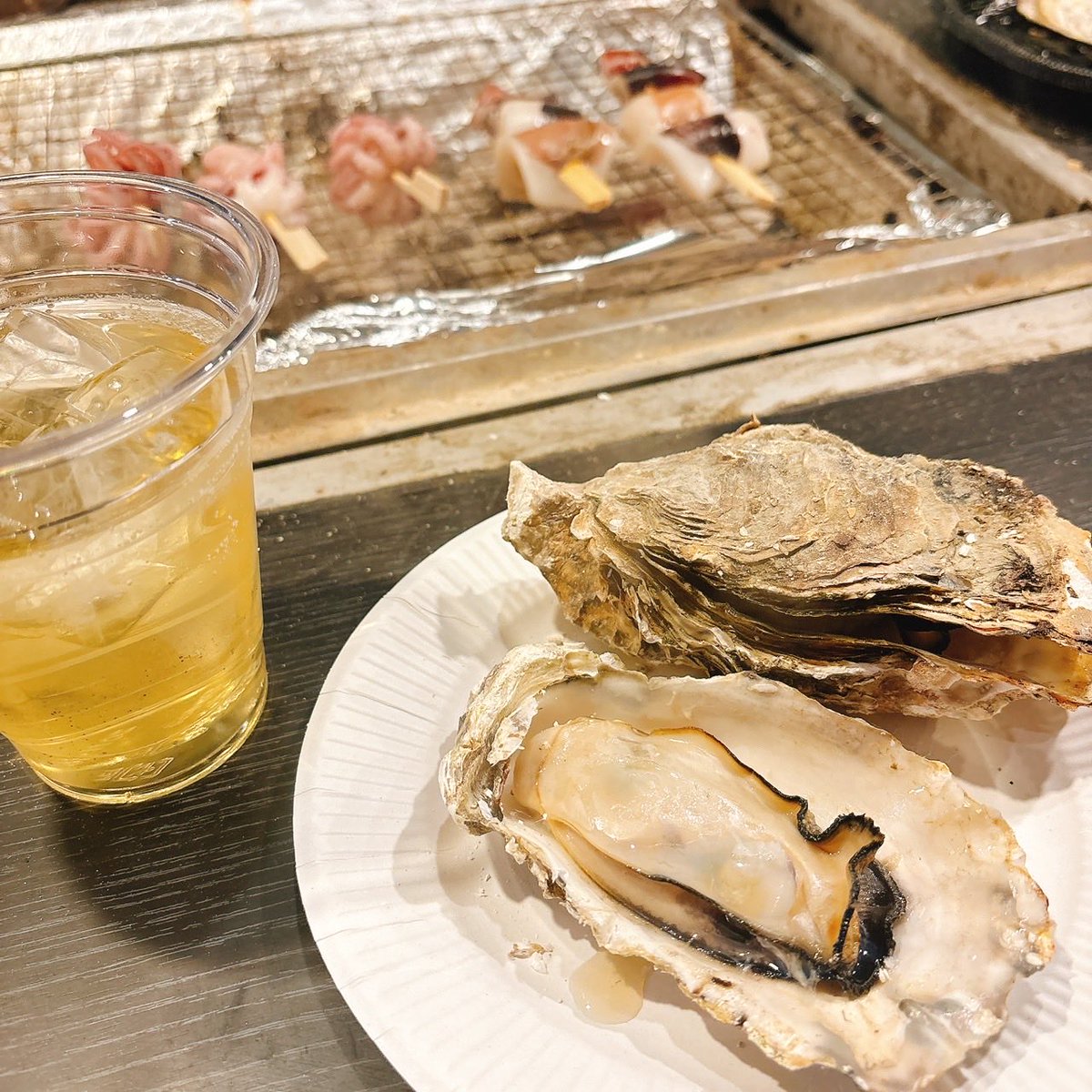 ラーメンとアムールと牡蠣😆