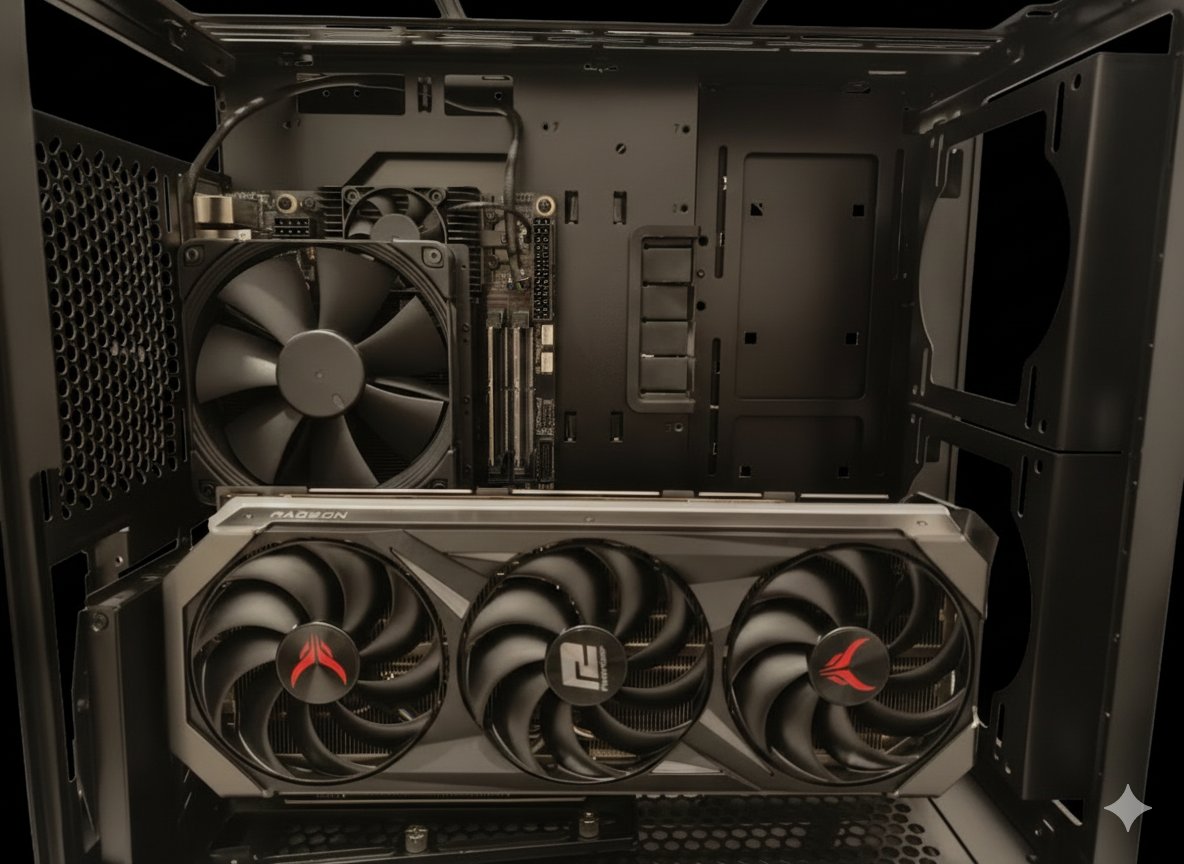 RafaelChia_CM's tweet image. Montando el nuevo bicho: #Minisforum BD790i X3D 🚀.
​16 núcleos de puro músculo con el Ryzen 9 7945HX3D y nada menos que 128MB de L3 Cache (3D V-Cache) en formato ITX. Doble slot M.2 PCIe 5.0 para que vuele todo. El futuro de los SFF ya está aquí. 💻🔥
​#SFF #MiniITX #AMD