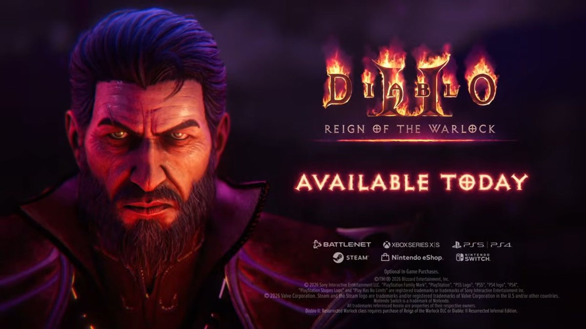 semonster66's tweet photo. 🔥 VUELVE #Diablo2 con nueva clase ya disponible en 'Reign of the Warlock' y con mas novedades para el mes de Abril.
El juego llega a #Steam, verificado en steam deck, y #GamePassPC también debe recibirlo.
RESUCITA DE NUEVO 😱 https://t.co/p4oLZeRjUU