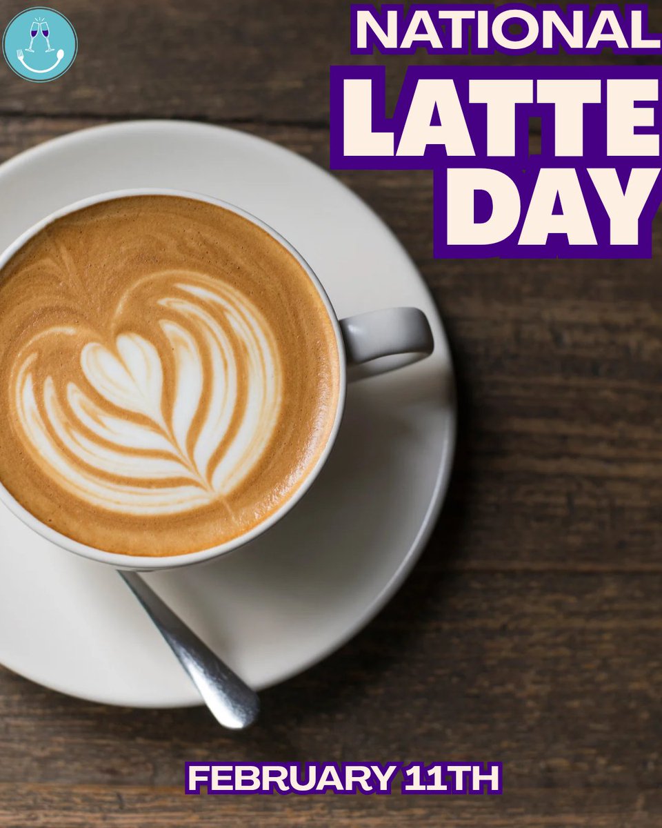 holidaylicious_'s tweet photo. Happy National Latte Day ☕️
Steamed milk. Bold espresso. A little foam on top. Whether you love classic, vanilla, hazelnut, or oat milk, today is your excuse to slow down and sip intentionally.
#NationalLatteDay #CoffeeLovers
#LatteLife #CafeVibes #FoodHolidays
#holidaylicious https://t.co/JLBxWvK12H