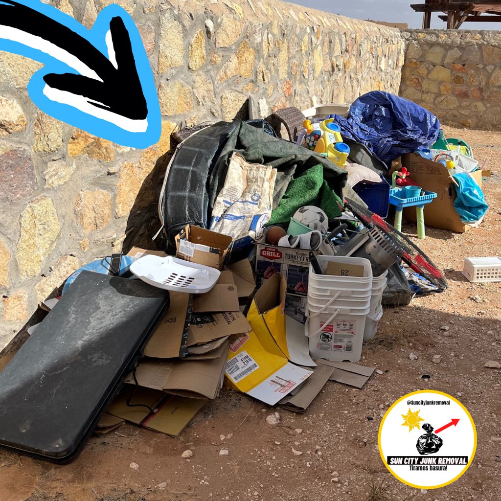 Suncityjunk's tweet photo. Junk Piling &amp; Piling?

Give us a call or text at 915-352-7358 to schedule your complete junk haul off

Hablamos Español

#SunCityJunkRemoval #elpaso #elpasostrong #elpasohomes #elpasorealtor #elpasotexas #elpasolocal #elpasorealestate https://t.co/VoL42HxWWK