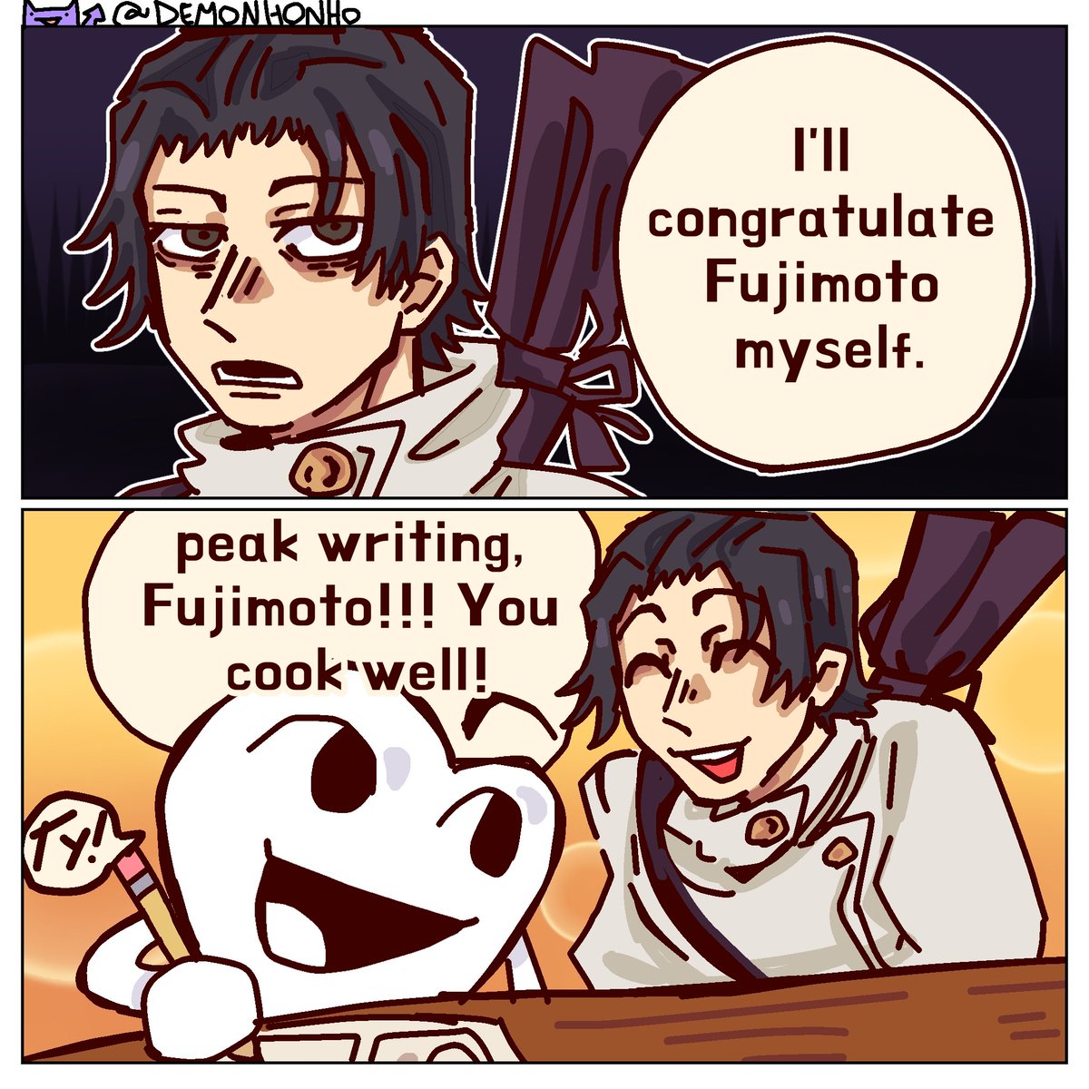 Meanwhile In another reality:
#yutaokkotsu #tatsukifujimoto #csm