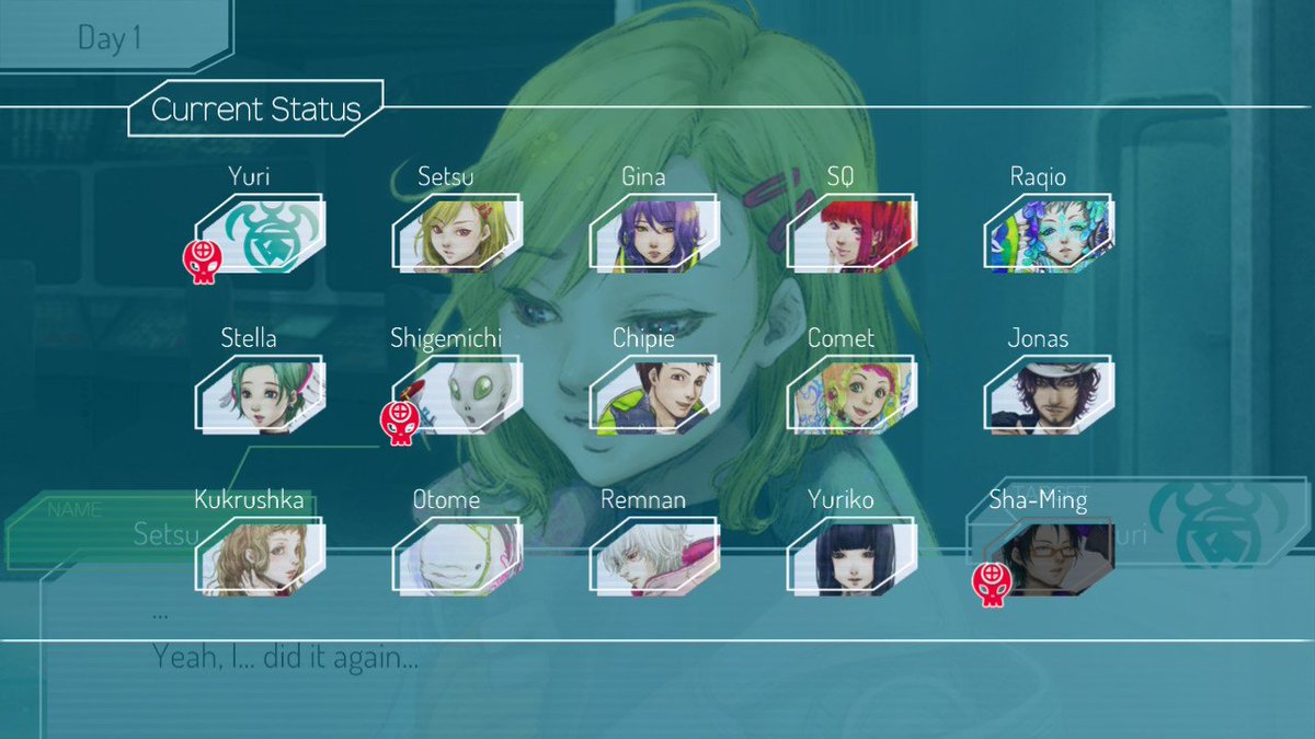 drepag's tweet image. I think Gnosia hates me