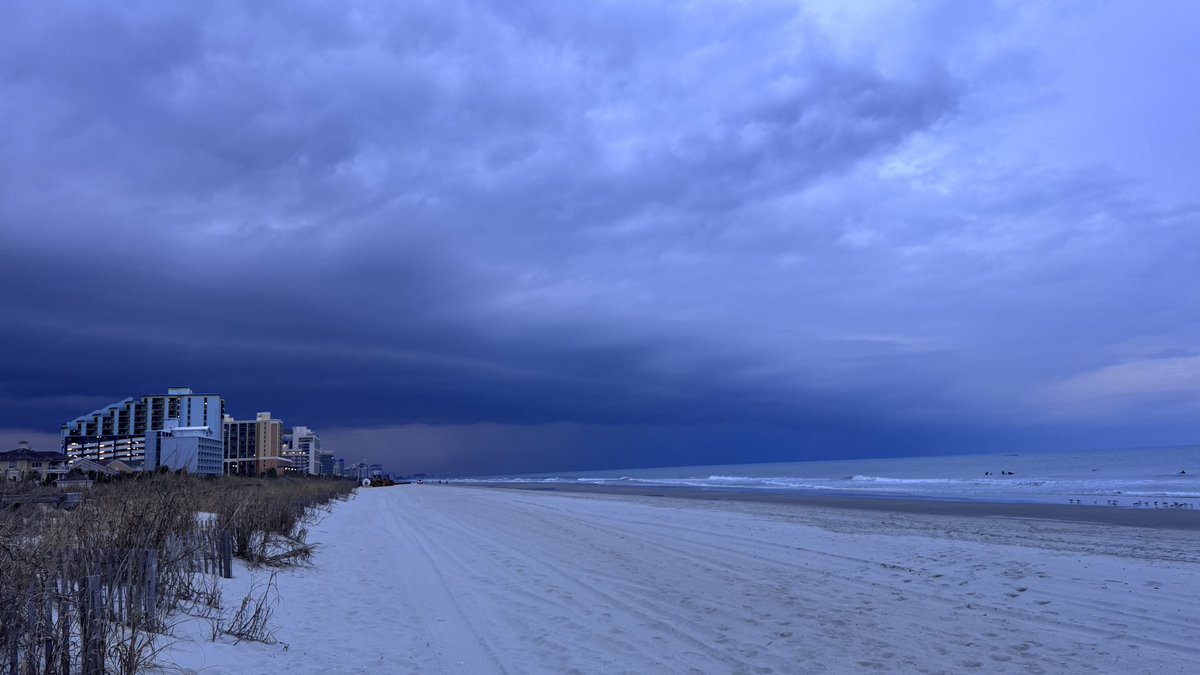 Myrtle Beach is beautiful even with this shelf rolling in.  The storm will pass and passes for the Myrtle Beach International Film Festival will go on sale soon! April 21-25,2026 #MyrtleBeach #SouthCarolina #film #FilmFestival #MBIFF #beach #storm