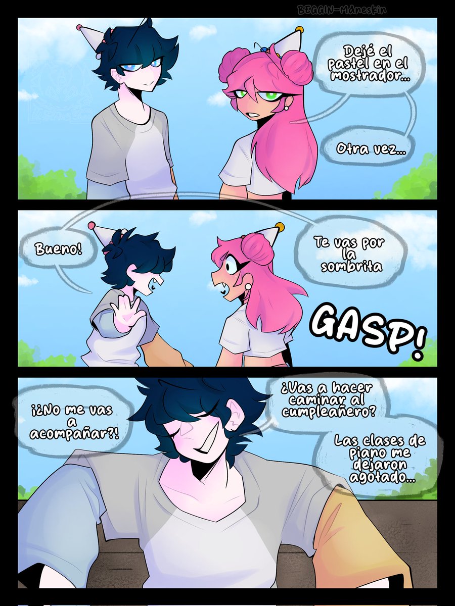 "Hace un tiempo atrás...:
Página #3

•—Por andar coqueteando se me olvidó subir esto temprano 😶—•

#CoMPaS