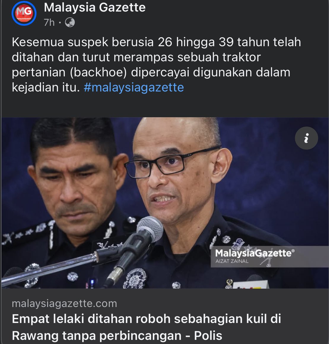 Nak bincang apa? Two state solution ke? 

“Orang ceroboh rumah saya, buat binaan atas tanah saya, saya lawan pencerobohan ini, DAN SAYA DI TAHAN??? SEBAB SAYA TAK BINCANG DENGAN MEREKA?”

Perangai geng kuil haram ni dah macam zionis israel.