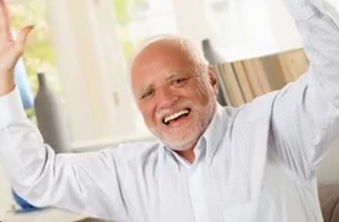 FatKeystrokes's tweet image. The fact that LinkedIn used Hide the Pain Harold for a “future-proof your career” email is either genius or accidental honesty.