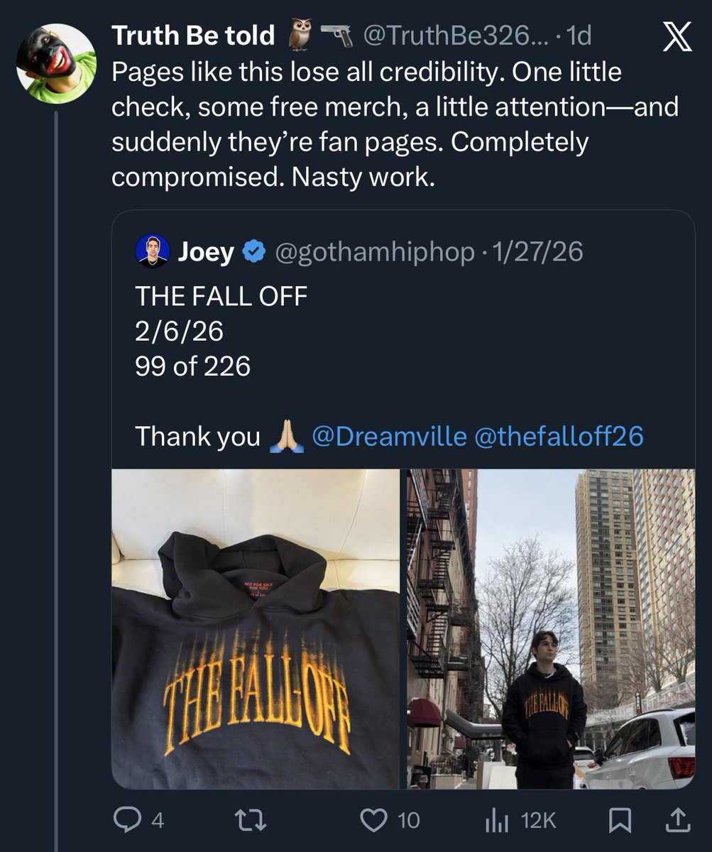 Joey tweet media