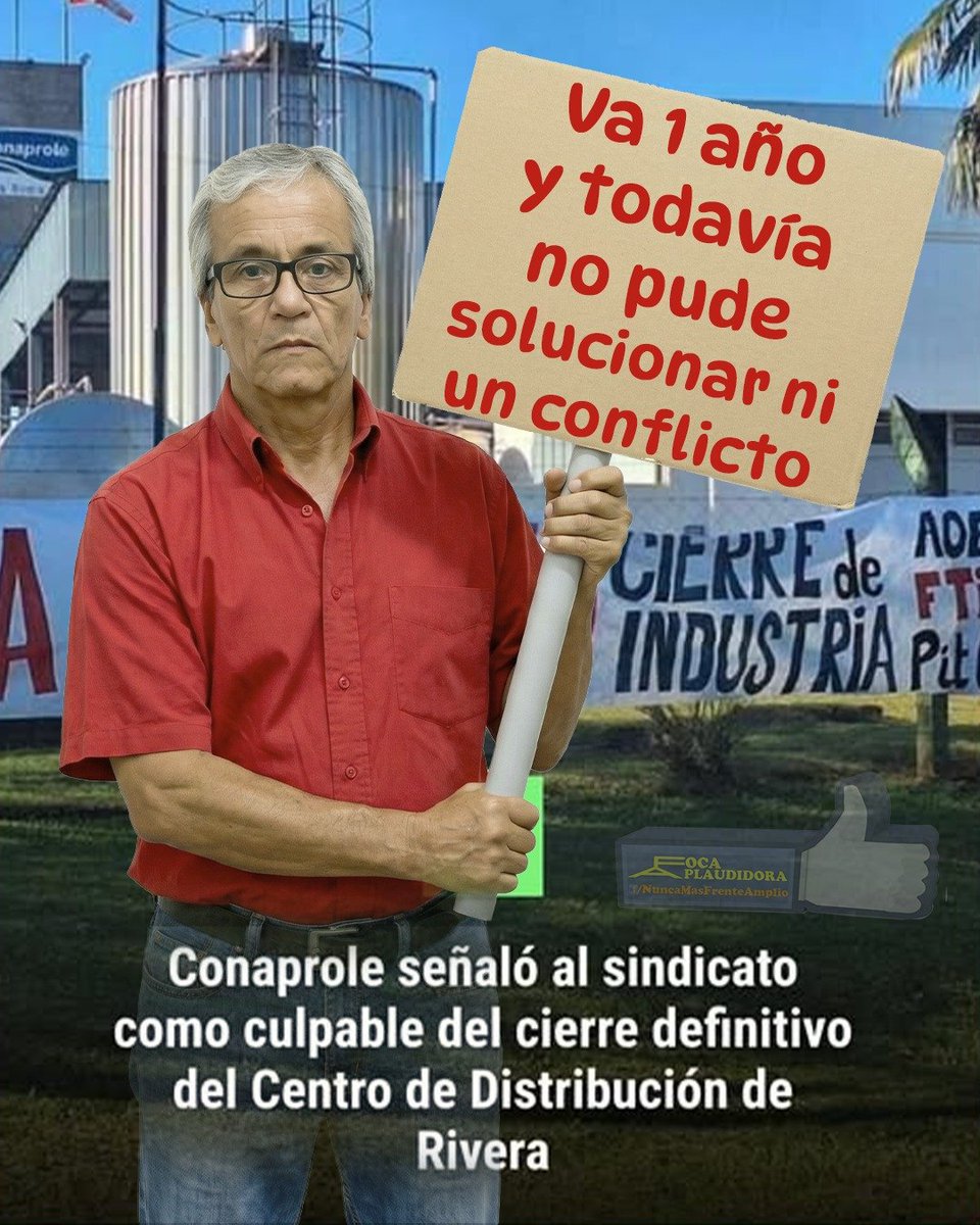 ⏩Conaprole anunció el cierre definitivo del Centro de Distribución de Rivera
Tras nueve meses de conflictividad sindical, han impedido consolidar una operación viable y han generado graves consecuencias económicas para la cooperativa" se resolvió el cierre.
Se nota el "cambio"..