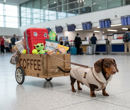 Nuestro chico ya está listo para el viaje 😜