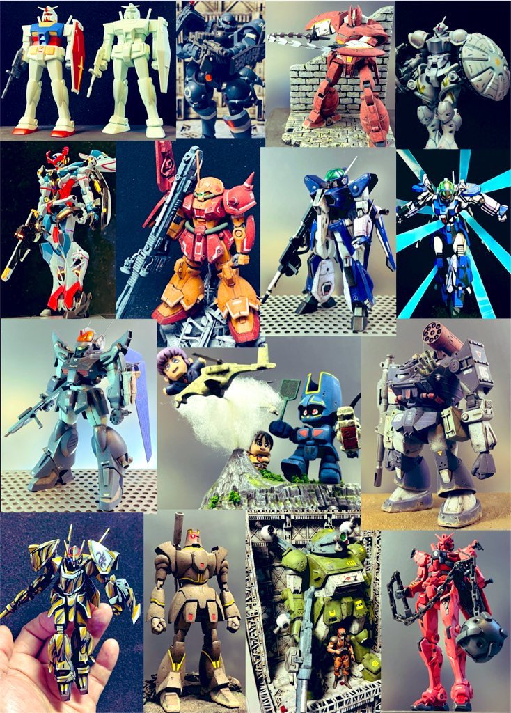 #私はこういう模型を作っています
基本80年代〜時々リアタイのロボキット🎶