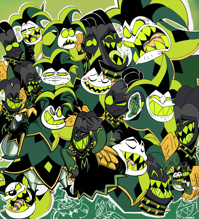 sketch page comm for <a href="/grosslydoc/">Doc :o)</a> 💚💛🖤