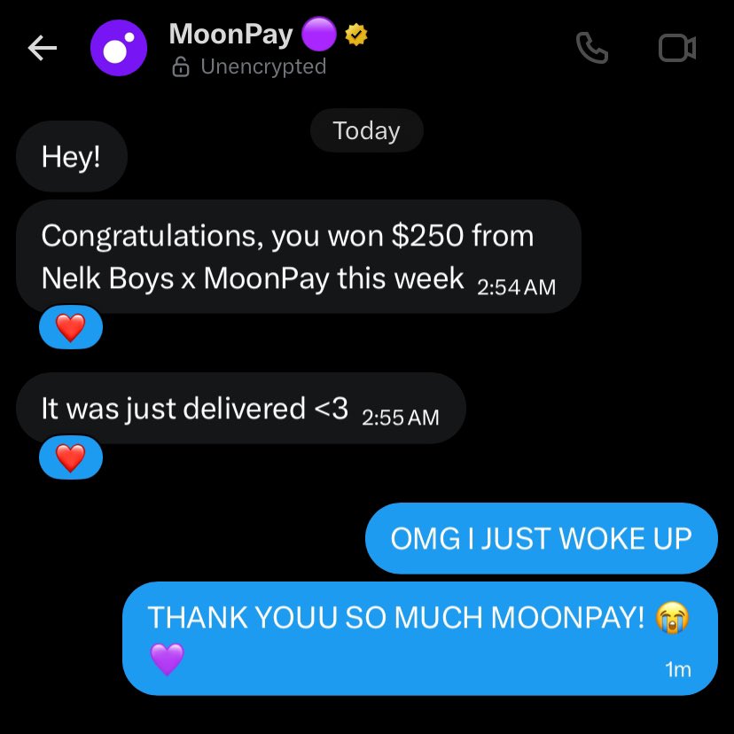 well i just got moonpaid! thank you so much <a href="/moonpay/">MoonPay 🟣</a> <a href="/nelkboys/">Nelk Boys</a> 💜♥️ this means a LOT! 🫂