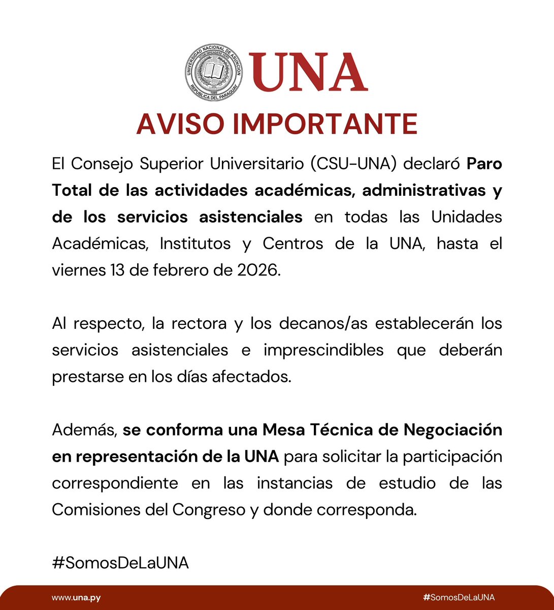 Universidad Nacional de Asunción tweet media
