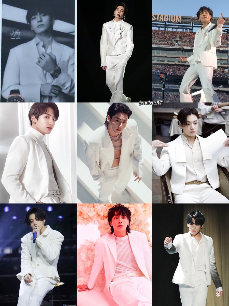 Jungkook in white suits 🤍
